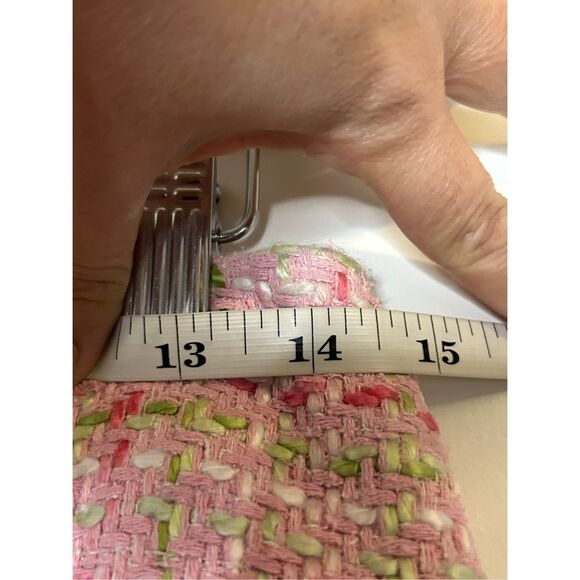 Caslon Tweed Skirt w/ Fringe 8P runs smaller Silk blend Twee Preppy Legally Blon - Picture 4 of 7